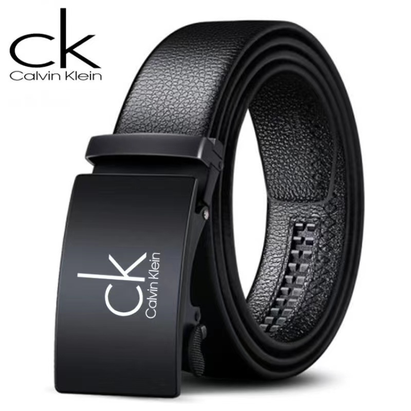 ซื้อ 1 แถม 1 SALE Calvin Klein Belt-Leather CK เข็มขัดหนังแท้