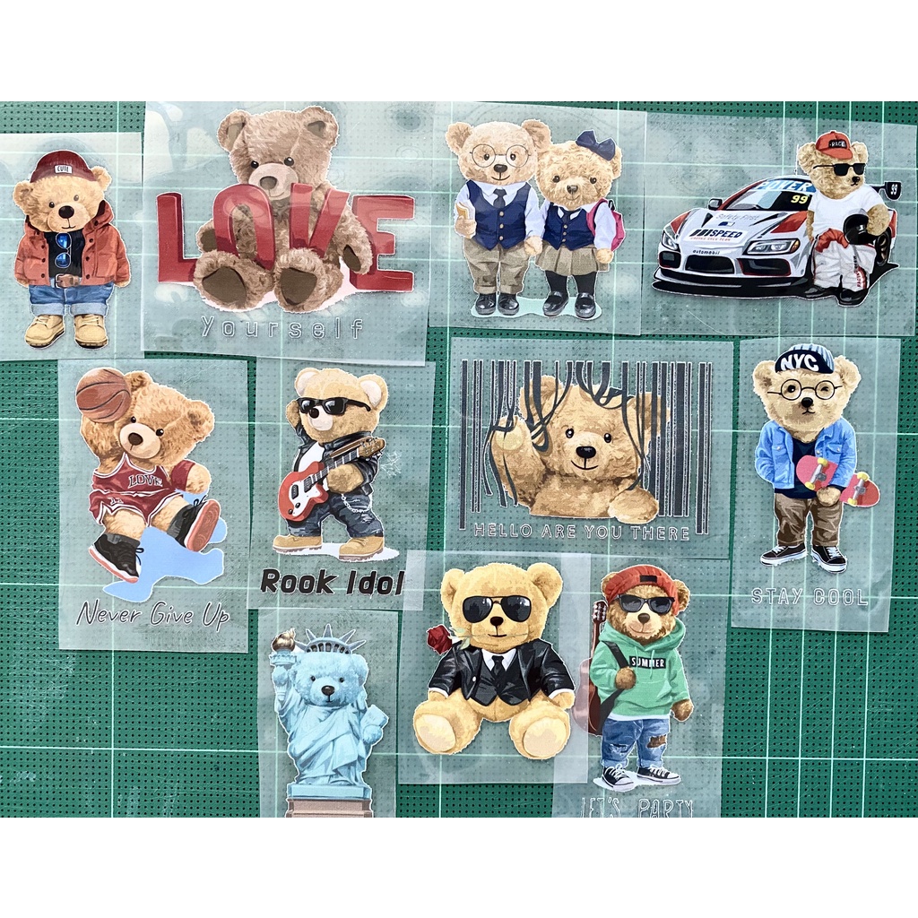 ตัวรีดการ์ตูนสุดฮิต   Polo bear 2    รีดง่าย ตัวรีดติดเสื้อ สติกเกอร์รีดติดเสื้อ