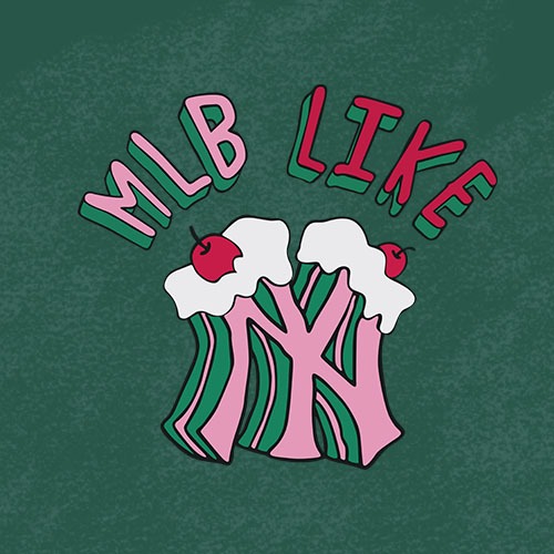 ตัวรีดติดเสื้อ MLB C ลายเท่ห์ๆ ลาย NY เสื้อแผ่นฟิล์มรีดร้อน
