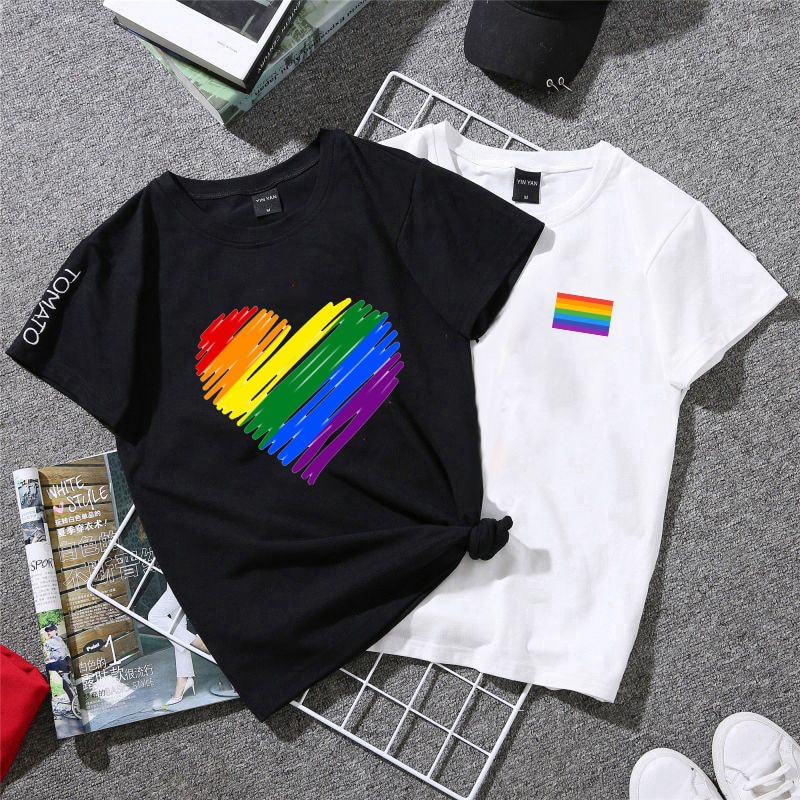 ตัวรีดติดเสื้อ TK.18 set.D  สีรุ้งเทศกาลสีรุ้ง Pride  รีดง่ายแผ่นฟิมล์รีดร้อนติดเสื้อ