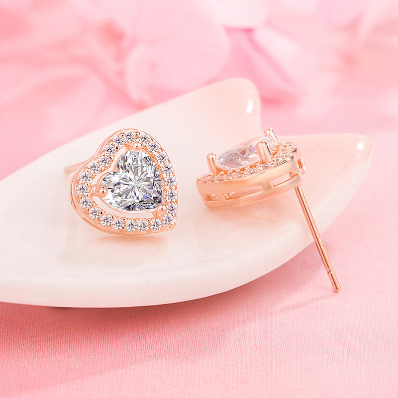ต่างหู s925 earrings รุ่น Full Heart เต็มดวง ผู้หญิง ต่างหูแฟชั่น ของขวัญ เครื่องประดับ minimal