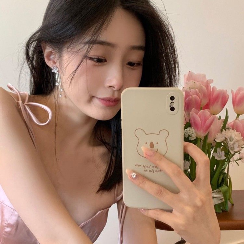 ต่างหู ประดับพู่ พลอยเทียม ลายดอกไม้ หรูหรา สไตล์ใหม่