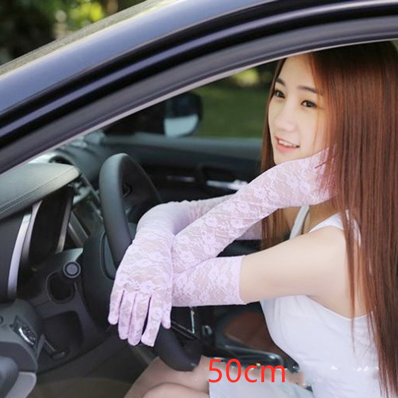 ถุงมือลูกไม้ ถุงมือแฟชั่นมี3ขนาดยาว40ซม ยาว50ซม ยาว22ซม