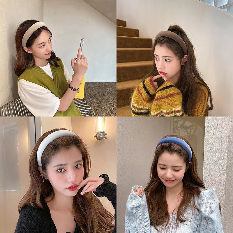 ที่คาดผม คาดผม ฟองน้ำ สีสัน น่ารัก ที่คาดผมเกาหลี แฟชั่นสำหรับผู้หญิง
