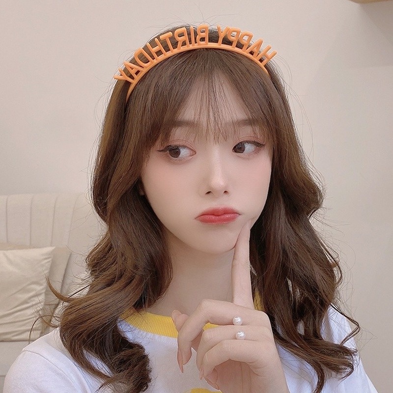 ที่คาดผม มงกุฎเจ้าหญิงน่ารัก สีแคนดี้ สร้างสรรค์ สุขสันต์วันเกิด สําหรับเด็ก