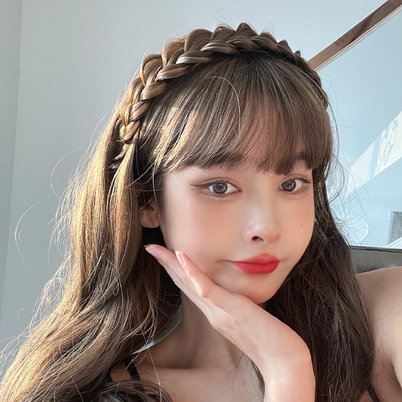 ที่คาดผมถักเปีย รูปก้างปลา กันลื่น เครื่องประดับ สําหรับผู้หญิง