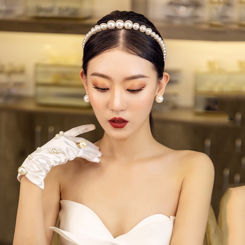 ที่คาดผมไข่มุกแฟชั่นเกาหลี