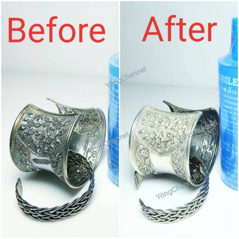 น้ำยาล้างเงินราคาส่ง​ ถูกสุด​ น้ำยาล้างเงิน, ทอง, เพชร, นาก​ น้ำยา​MOBILE​ SILVER​ Dแท้​  %120cc