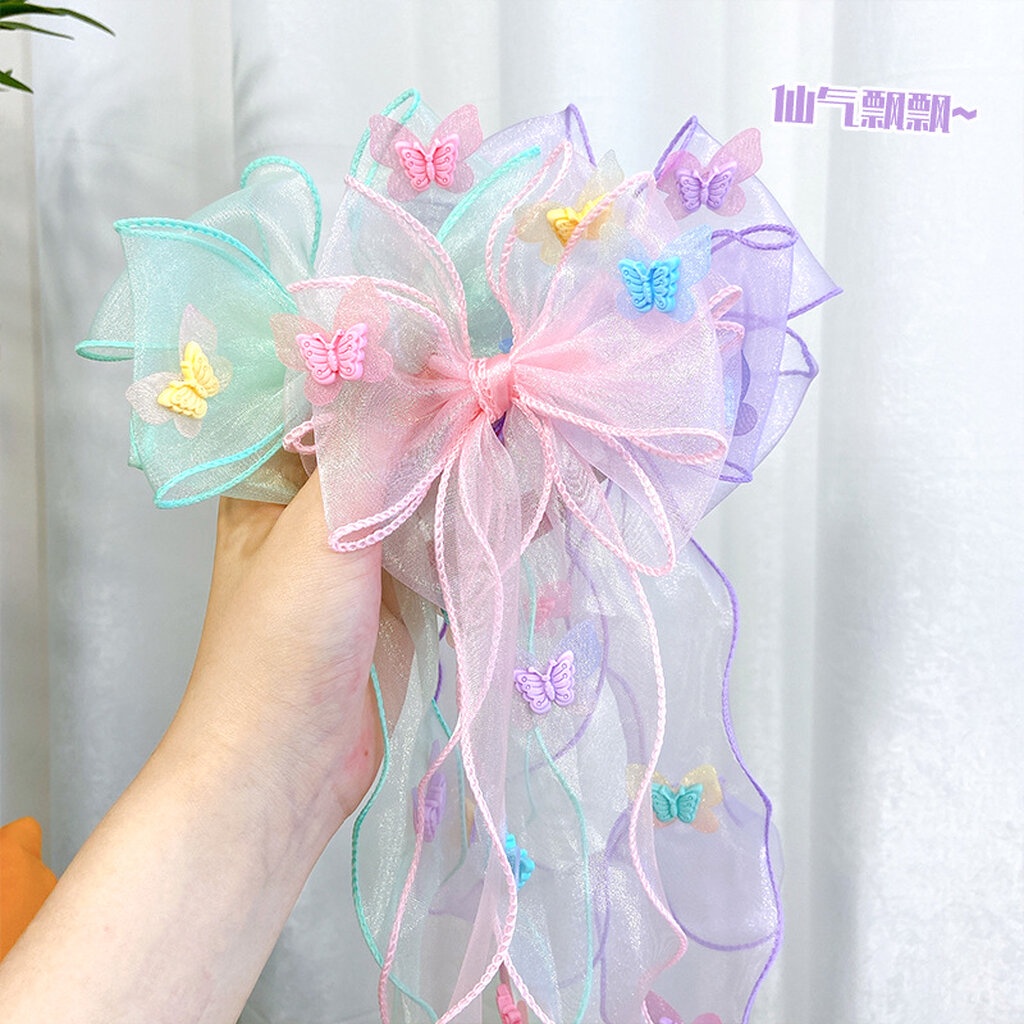 บ้านพลู   โบว์ติดผม สีหวาน โบว์ถักผม แฟชั่น ผมสวย โบว์ใหญ่
