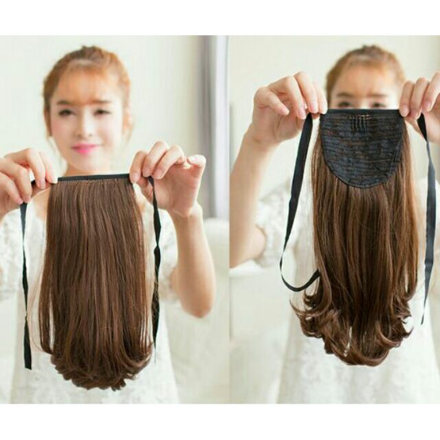 ผมผูก hairpiece งุ้มสั้น รุ่น P12