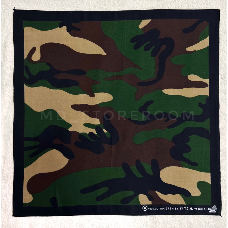 ผ้าลายทหาร ARMY Hanky ใช้โพกหัว ผูกปิดหน้าได้