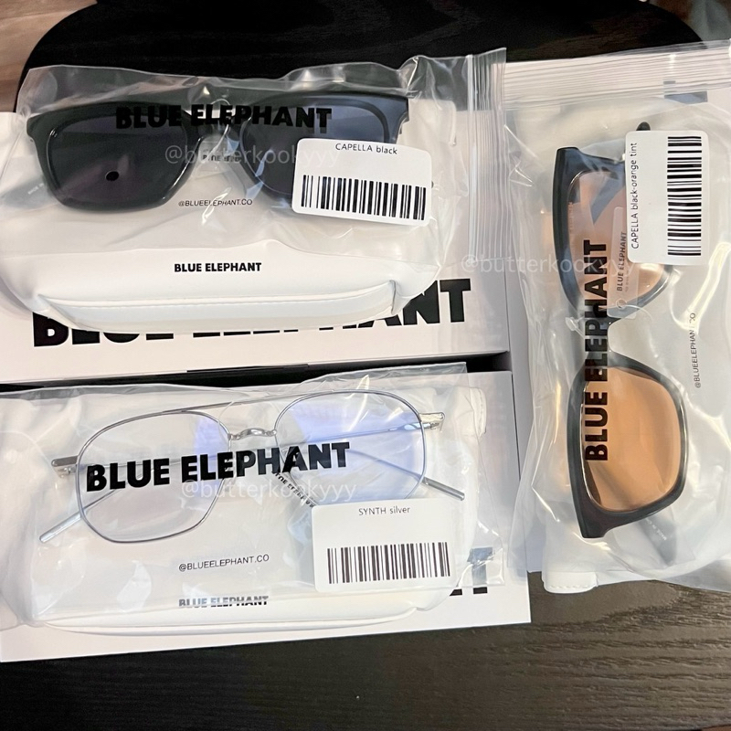 พรีออเดอร์14วัน  Blue Elephant แว่นกันแดด Capella Black / Orange Tint ของแท้ เช็คได้  จากเกาหลี