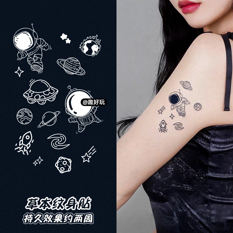 [พร้อมส่ง] TATTOO 15 DAYS 1 แผ่น ติดได้นาน 15 วัน กันน้ำได้ ไม่ลอก ขนาด 10*15 ซม. แทททูสติ๊กเกอร์ แทททูรอยสัก