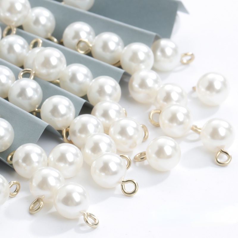 พร้อมส่ง จี้สร้อยคอไข่มุก ABS ทรงกลม 12 มม. สําหรับทําเครื่องประดับแฮนด์เมด DIY