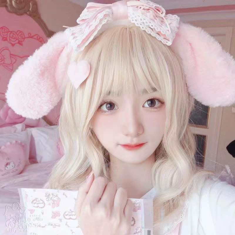 (พร้อมส่ง)  ที่คาดผมตุ๊กตา คาดผมหัวตุ๊กตา คาดผมแฟนซี คาดผมชินนามอน ที่คาดผมหูใหญ่