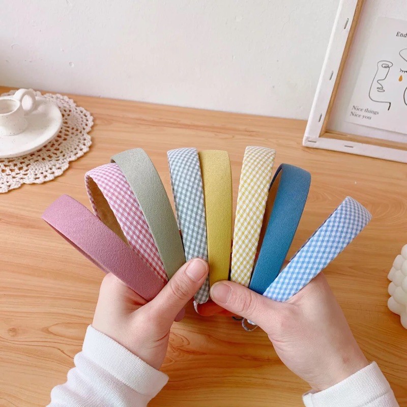 (พร้อมส่ง!!) ที่คาดผมเกาหลี สีพาสเทล ที่คาดผมน่ารัก สไตล์เกาหลี (E20)