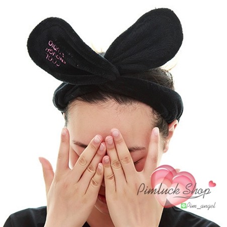 พร้อมส่ง ผ้าคาดผมหูกระต่าย หูกระต่ายแบบมัดเอง คาดผม