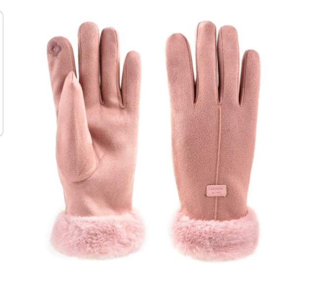 พร้อมส่ง (รุ่น 2) ถุงมือกันหนาว บุขนนุ่ม (ทัสกรีนได้)