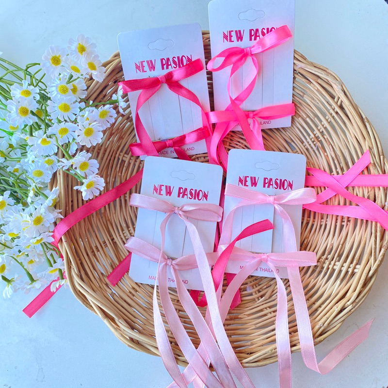 พร้อมส่ง ร้าน  กิ๊บโบว์หางยาว กิ๊บริบบิ้น โบว์เจนนี่ จีซู