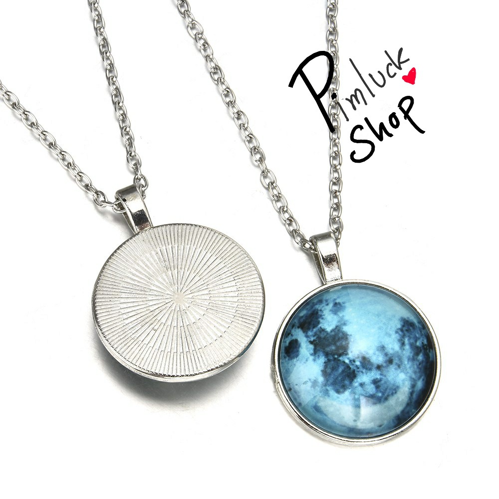 พร้อมส่ง สร้อยคอจี้เรืองแสงลายตามภาพ