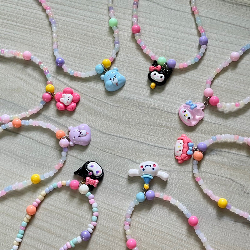 [พร้อมส่ง] สร้อยคอลูกปัดแฟชั่น น่ารัก หลากหลายแบบ มินิมอล