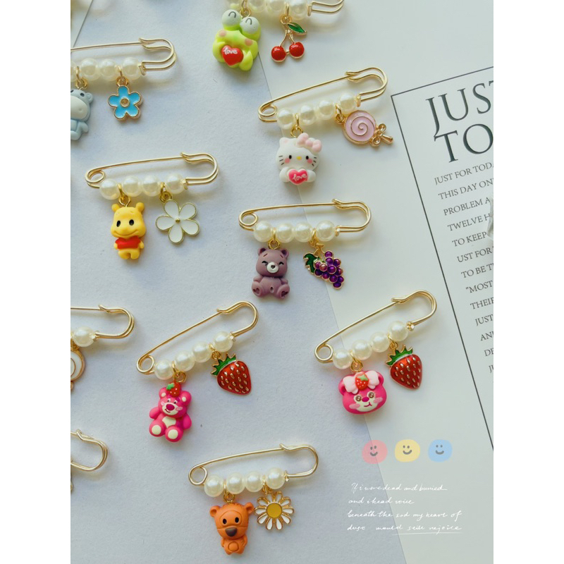 พร้อมส่ง เข็มกลัด เข็มกลัดแฟชั่น ขนาด3.8 เข็มกลัดคนท้องราคาส่ง