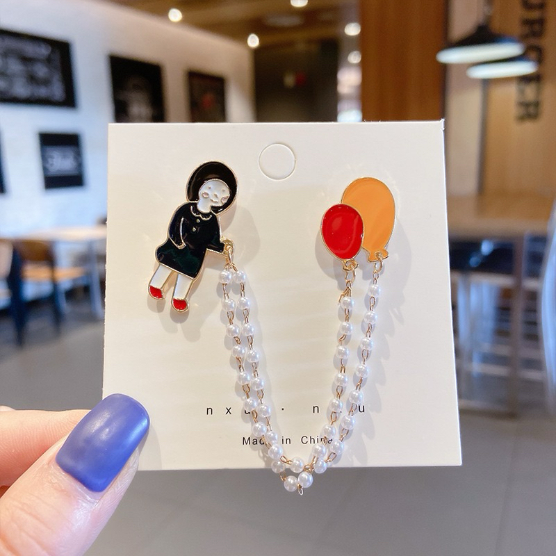 ( พร้อมส่ง  ) เข็มกลัดกระเป๋า/ปกเสื้อโลหะลายการ์ตูนสัตว์น่ารักๆ/ของขวัญปัจฉิม