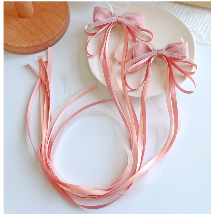 พร้อมส่ง   ได้เป็นคู่ กิ๊บริบบิ้น ริบบิ้น กิ๊บแฟชั่น กิ๊บออกงาน