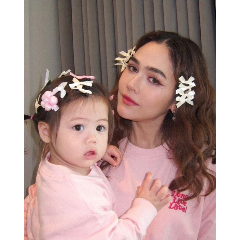 พร้อมส่งจากไทย กิ๊บโบว์จิ๋ว6ชิ้น/เซ็ท มี32สี กิ๊บโบว์แม่ชม เจนนี่ กิ๊บโบว์