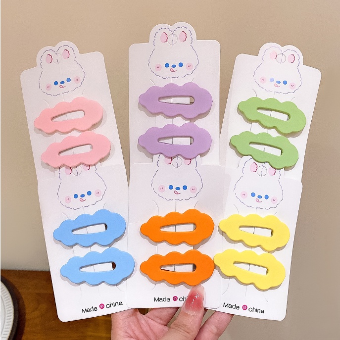 [พร้อมส่งในไทย] กิ๊บติดผม รูปก้อนเมฆน่ารัก สีแคนดี้ สําหรับผู้หญิง