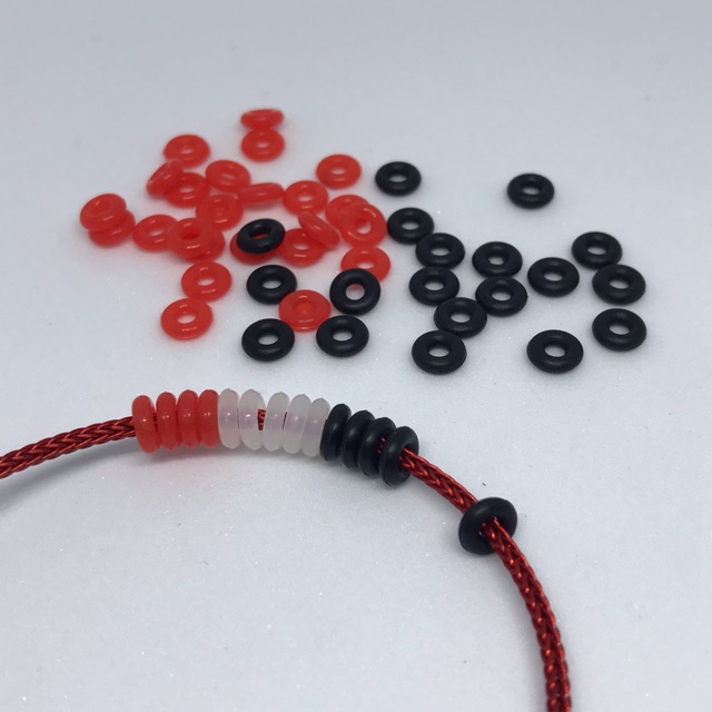 ยางกันชาร์ม ขนาด5-6mm มีหลายสี stopper beads