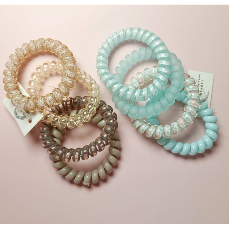 ยางมัดผม ชุดเซ็ต 4 เส้น สีสวยหวาน คลุมโทน