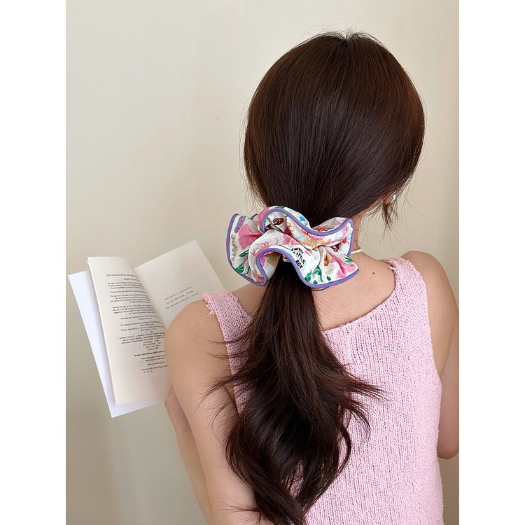 ยางรัดผม พิมพ์ลายกราฟฟิตี้น่ารัก สไตล์แฟรี่ สําหรับผู้หญิง