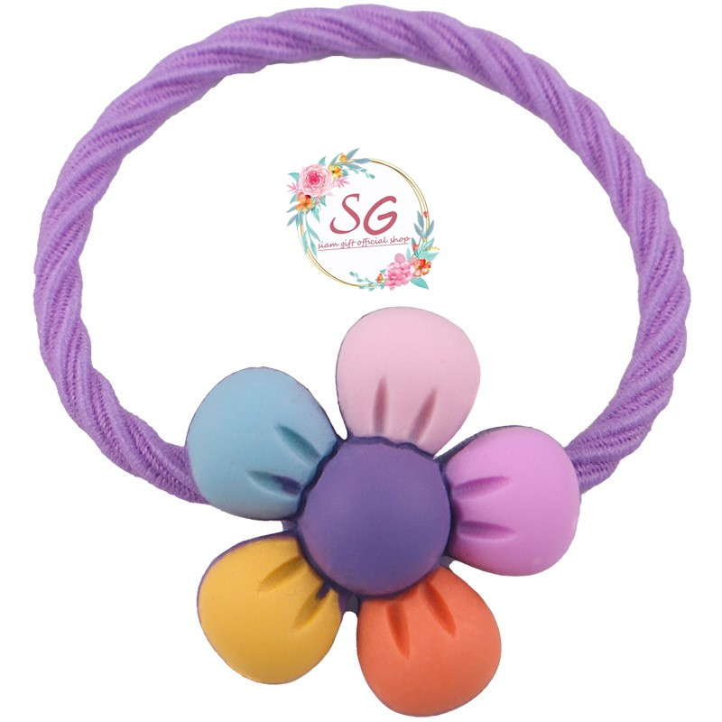 ยางรัดผมเด็ก สุ่มสี ยางรัดผม ราคา/1 เส้น
