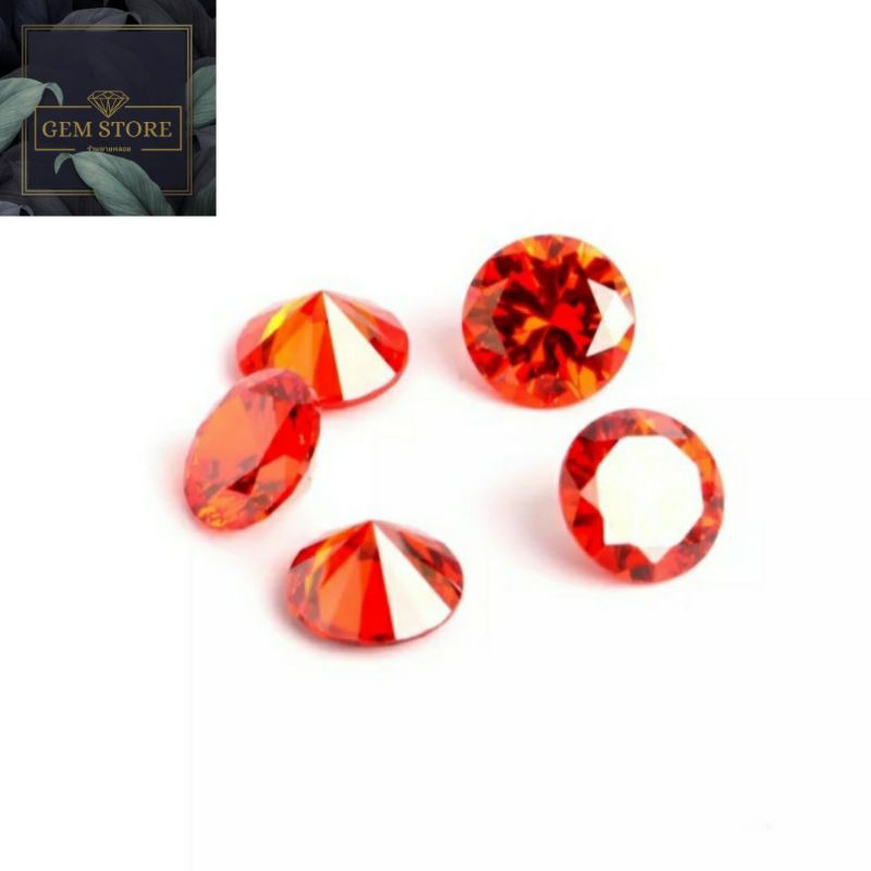 ร้านขายพลอย!!เพชรรัสเซียสีCZ Size 1.75mm เกรดสวยเลี่ยมเพชร 50เม็ด cubic zirconia size 1.75mm EXCELLENT GRADE DIAMOND CUT