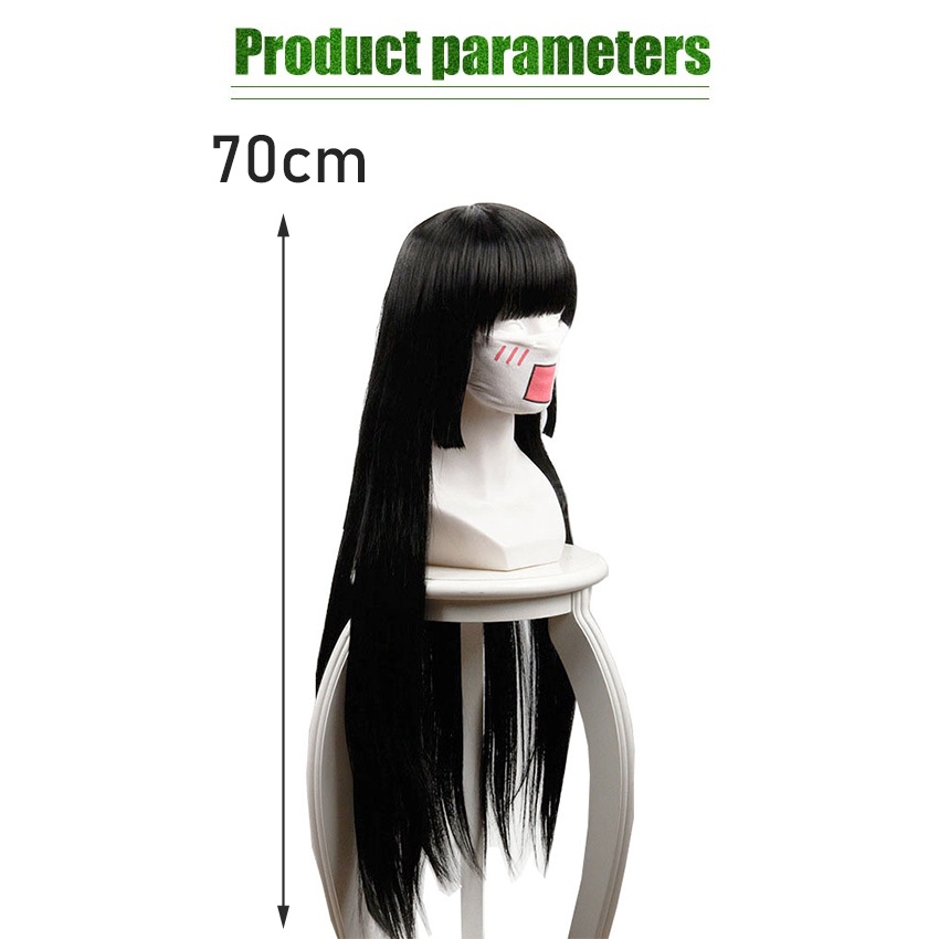 วิกผมยาวตรง jabami yumeko ลายการ์ตูนอนิเมะ สําหรับคอสเพลย์