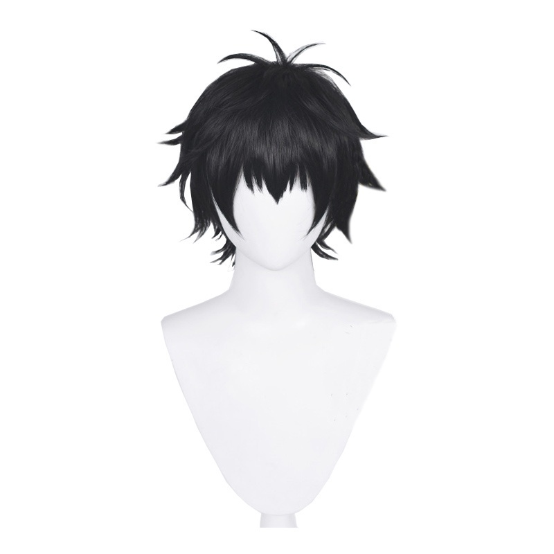 วิกผมสั้น สีดำ เหามะกับขนาดหัว50-60CM สำหรับstar rail cosplay
