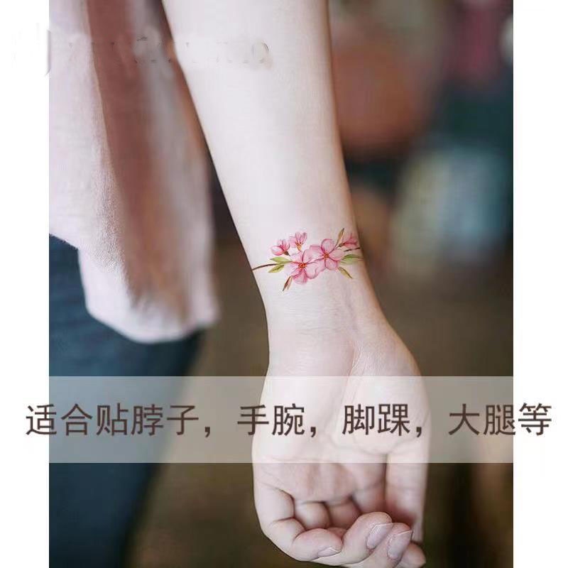 สติกเกอร์รอยสักชั่วคราว กันน้ํา ติดทนนาน สําหรับผู้หญิง 4x20 ซม.
