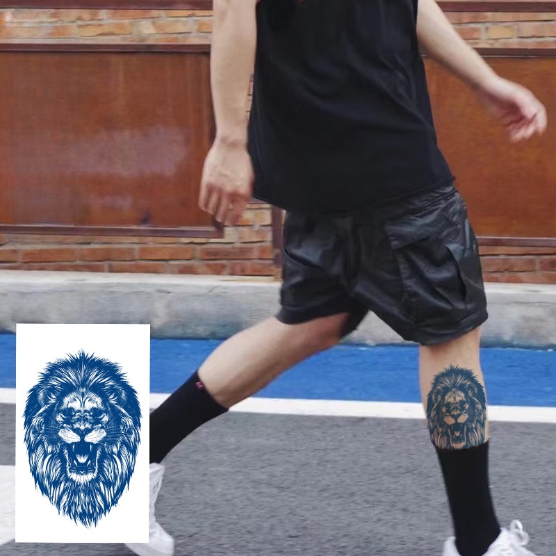 สติกเกอร์รอยสักสมุนไพรกึ่งถาวร ป้องกันเหงื่อ ติดทนนาน 15 วัน ลายผีเสื้อ ดอกไม้ Aniaml