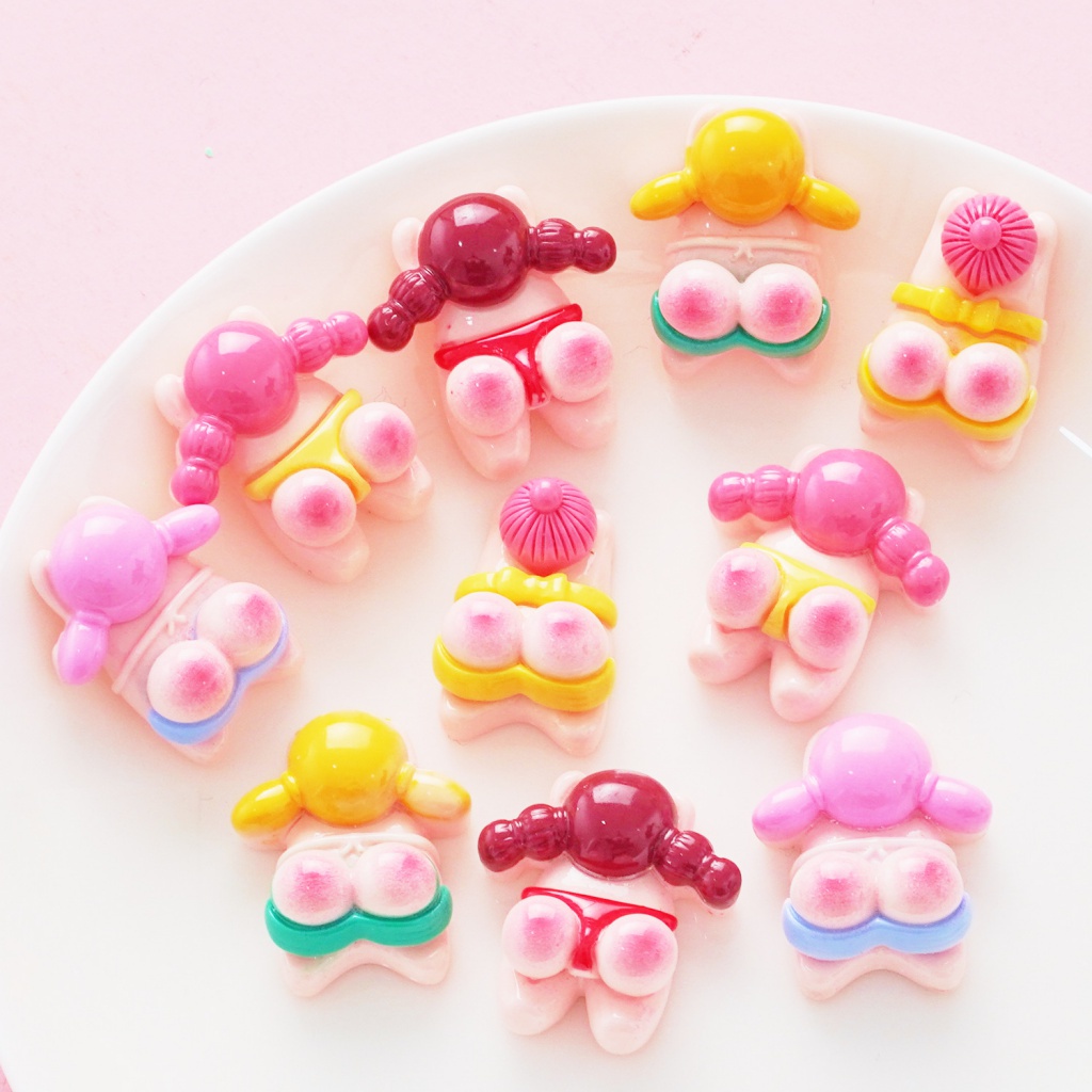 สติกเกอร์เรซิ่น รูปก้นใหญ่ แฮนด์เมด diy สําหรับติดตกแต่งตู้เย็น
