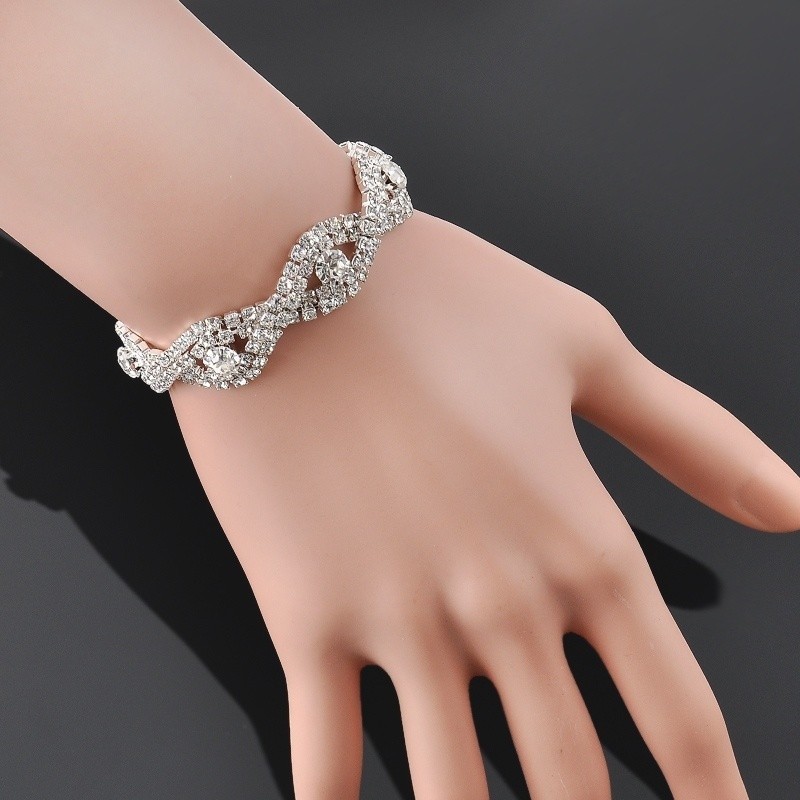 สร้อยข้อมือ กำไลข้อมือคริสตัล เครื่องประดับแฟชั่น（A12-03-8）