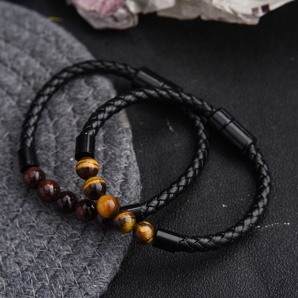 สร้อยข้อมือ ประดับลูกปัดหินภูเขาไฟ และนําโชค เครื่องประดับ สําหรับผู้หญิง และผู้ชาย