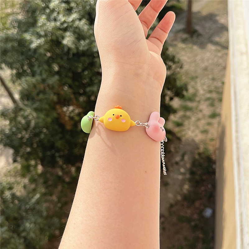 สร้อยข้อมือ แบบนิ่ม สไตล์เกาหลีน่ารัก สําหรับผู้หญิง