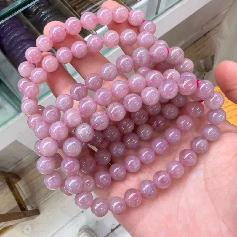สร้อยข้อมือควอตซ์ ลาเวนเดอร์ โรสธรรมชาติ