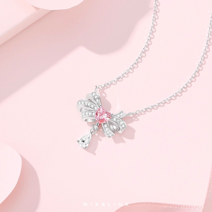 สร้อยคอ เงินแท้ 92.5% ส่งฟรี EMS ♡ รุ่น Janely ♡ - ( #P9 )