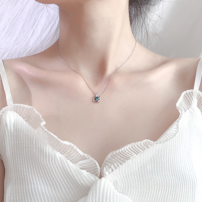 สร้อยคอชุบเงิน 925 เครื่องประดับแฟชั่นสตรี