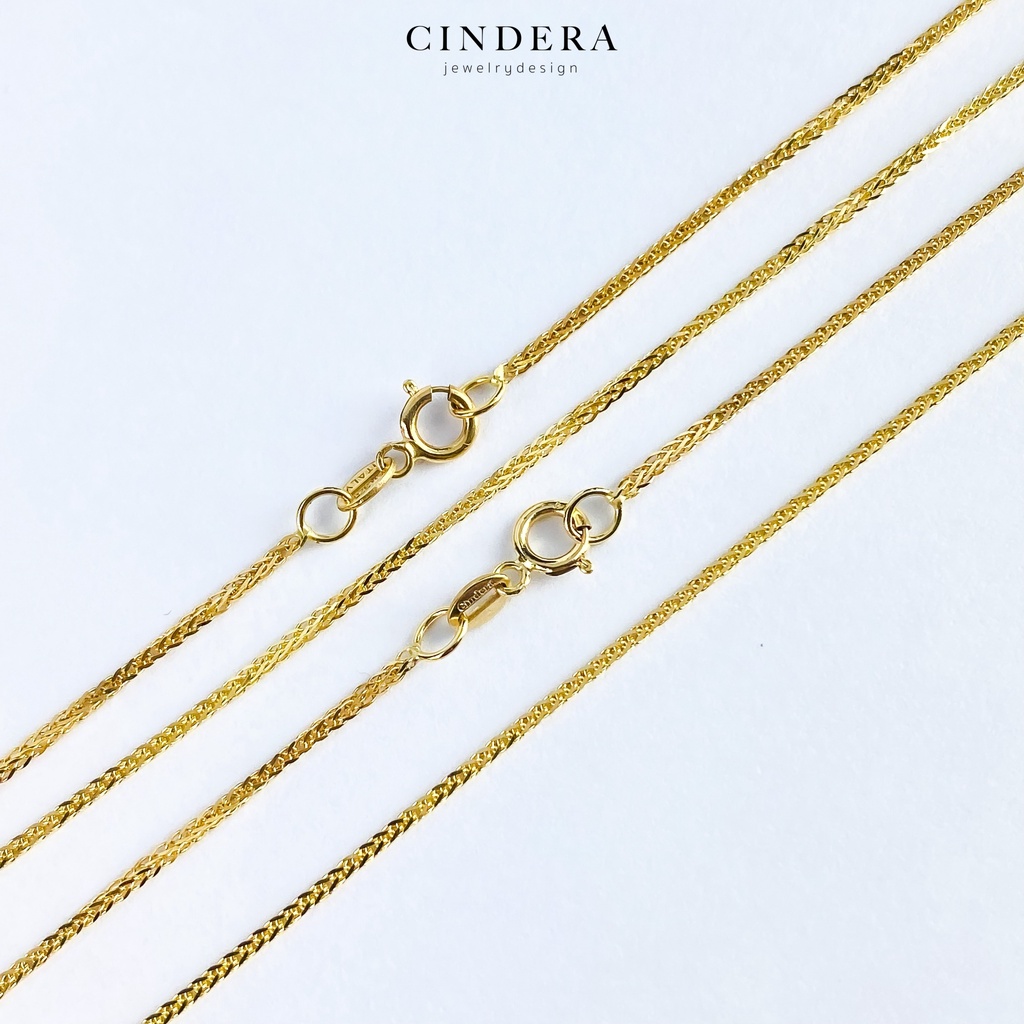 สร้อยคอทอง 9K ITALY   ลาย สี่เสา สร้อยคอทอง นำเข้าจากประเทศ อิตาลี แท้ มีใบรับประกันสินค้า