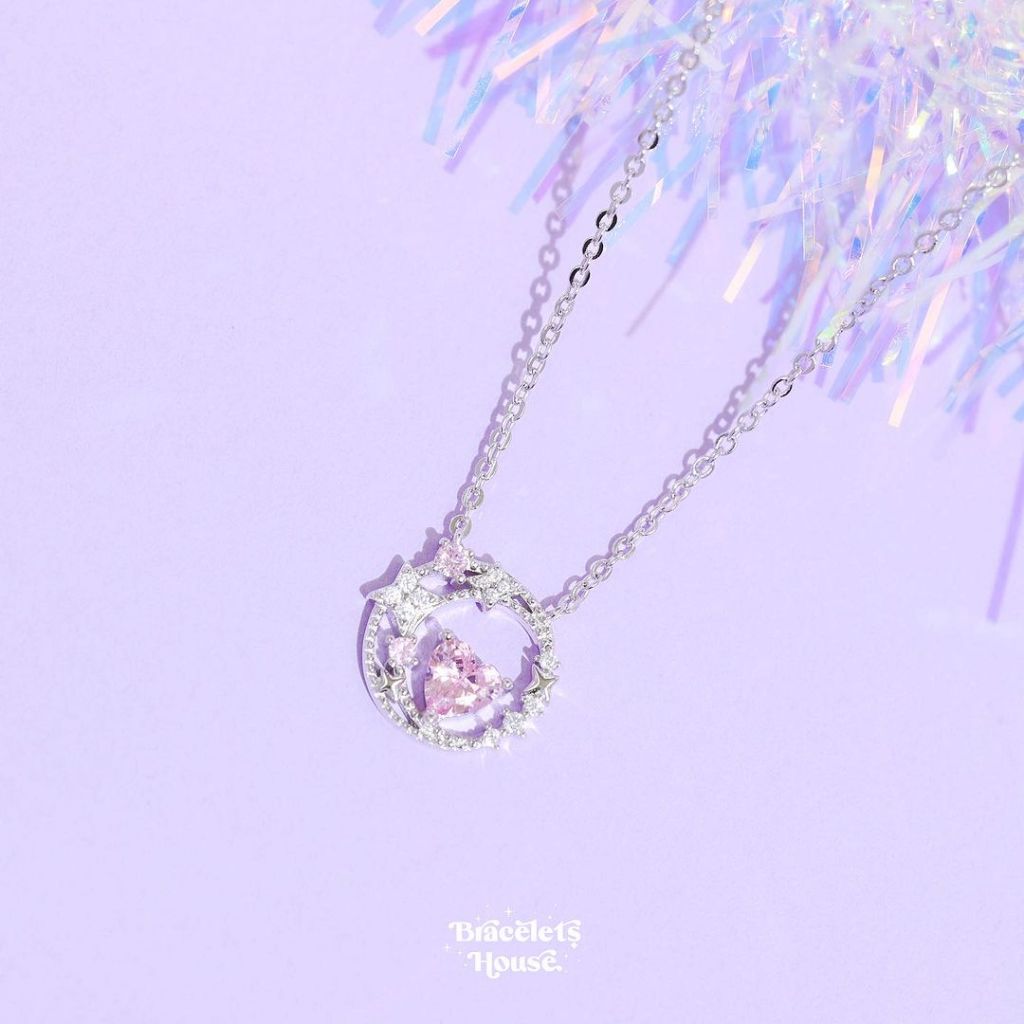 สร้อยคอเงินแท้ Stella Luna  ✨ ส่งฟรี EMS ! [D9-1]