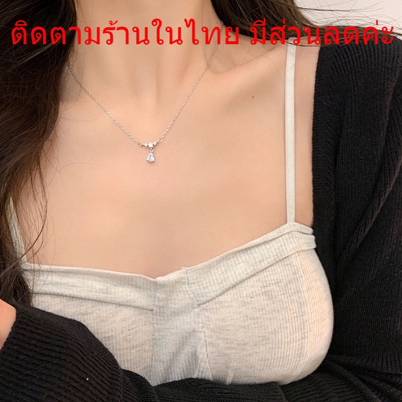 สร้อยคอเพชร จี้เพชร สร้อยคอ เครื่องประดับผู้หญิง สไตล์เกาหลี N69