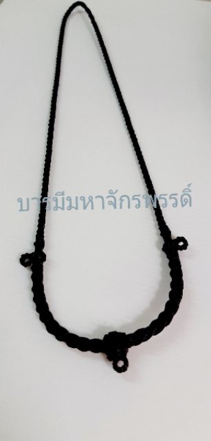 สร้อยพระเชือกเทียนถัก3องค์ยาว26